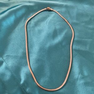 Pandora silver necklace 20 inch